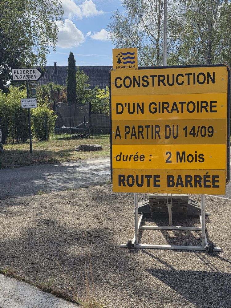 Travaux - Giratoire de B�l�an